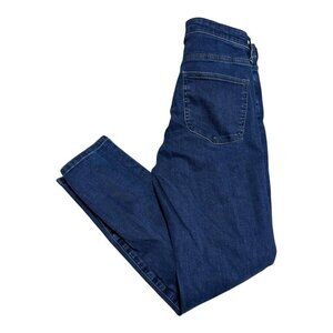 UNIQLO Dark Wash Cotton Blend‎ Straight Leg Blue Jeans Women’s 29 30x27.5
